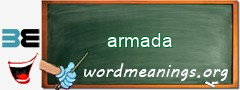 WordMeaning blackboard for armada